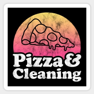 Pizza Lover Pizza and Cleaning Sticker